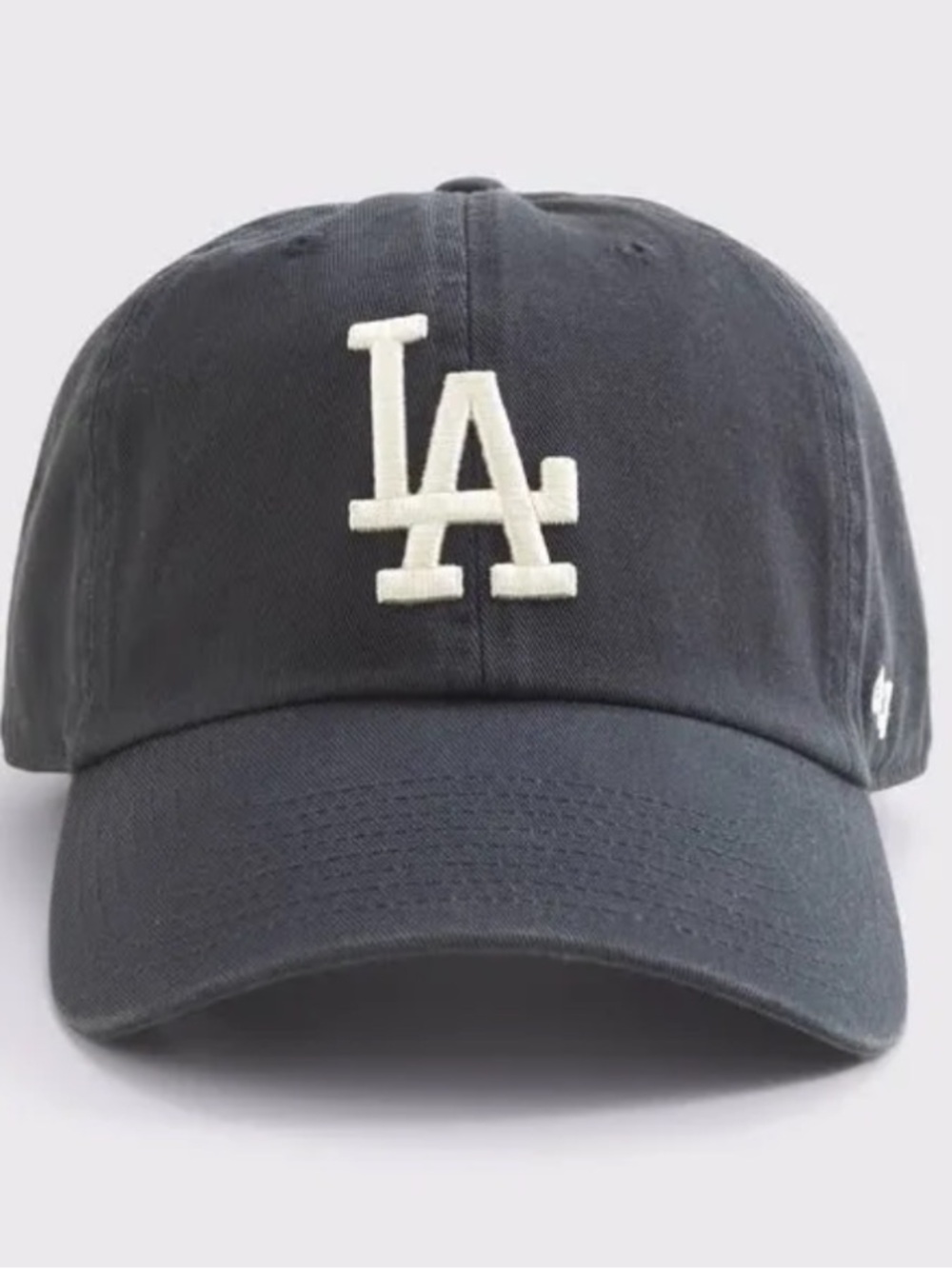 47 Los Angeles Dodgers Cap with White LA Logo - Navy